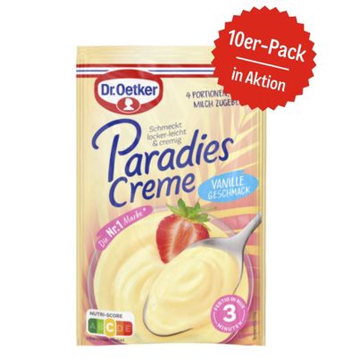 Dr. Oetker Paradies Creme Vanille-Geschmack 10er-Pack