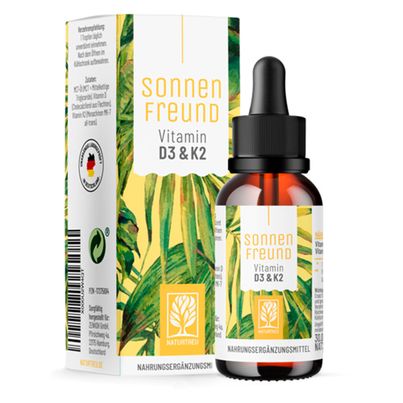 Sonnenfreund Vitamin D3 und K2-Tropfen 30ml