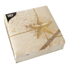 Servietten X-Mas champ.40x40cm 50ct von Papstar