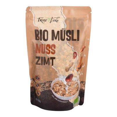 Bio Nuss-Zimt-Müsli 450g - 6er Vorteilspack von True Love