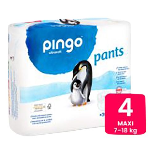 Organic diaper pants No. 4 7-18kg 30 pieces from Pingo Swiss