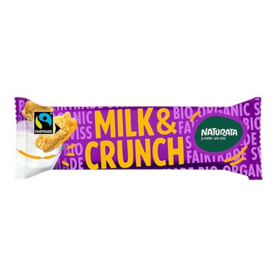Bio Milk & Crunch Schokoriegel 33g - 24er Vorteilspack von Naturata