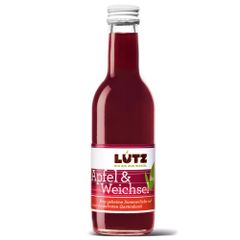 Bio Fruchtsaft Apfel und Weichsel 250ml - ohne Zusatzstoffe - frisch gepflückte Früchte - erfrischende Mischung von Bio Lutz