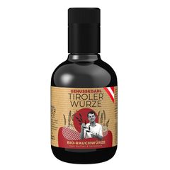 Bio Würzsauce Tiroler Würze 250ml - Bio-Lupinen-Sauce - kräftig rauchige Selchnote - ohne Zusatzstoffe - Umami in bester Qualität von Genusskoarl