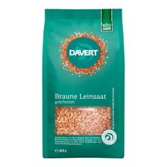 Bio Braune Leinsaat geschrotet 400g - 6er Vorteilspack von Davert
