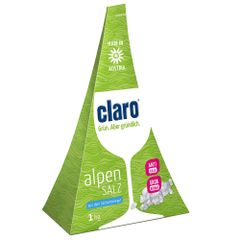 claro Alpensalz 1kg - Die grobe Körnung sorgt für einen hygienisch sauberen und kalkfreien Geschirrspüler