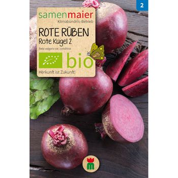 Bio Rote Rüben Rote Kugel 2 - Saatgut für zirka 100 Pflanzen