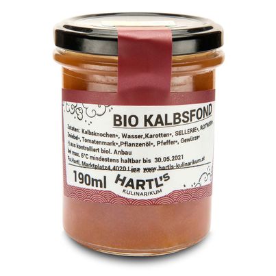 Bio Kalbsfond 190g  - Fertiggericht von Hartls Kulinarikum