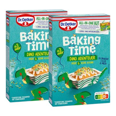 Dr. Oetker Baking Time Dino Abenteuer 2er-Set