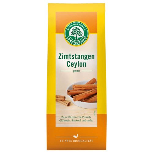 Bio Zimtstangen Ceylon ganz 6St von LEBENSBAUM