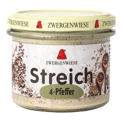 Organic 4-pepper spread 180g - value pack of 6 from Zwergenwiese