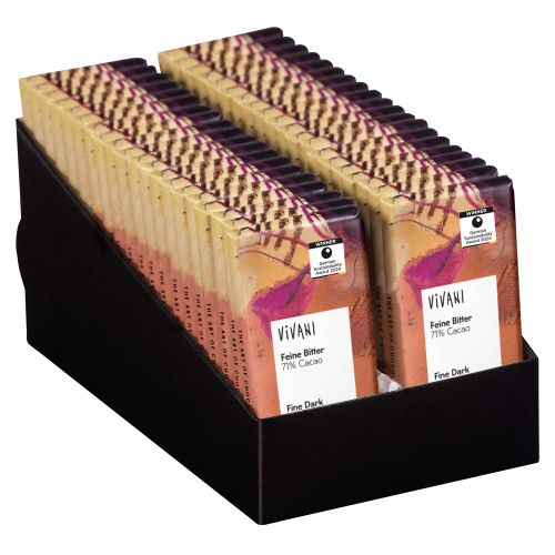 Organic Fine Dark MIni Bars by Vivani, 40x 12.5g