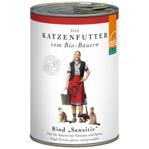 Bio Hundefutter Menü mit Rind und Karotte 410g - 12er Vorteilspack von Defu