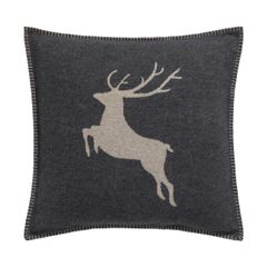 Kissenhülle Hirsch 50 x 50 cm - Filz - GRS zertifiziert - von David Fussenegger