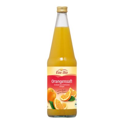 Bio Orangensaft 100% Direktsaft MW 700ml - 6er Vorteilspack von Eos