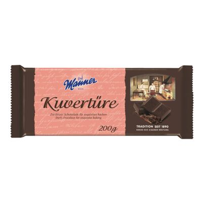Manner Kuvertüre Zartbitter - 200g