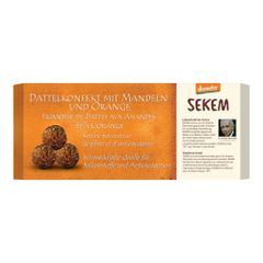 Bio Dattelkonfekt Orange Mandel 120g - 8er Vorteilspack von Sekem
