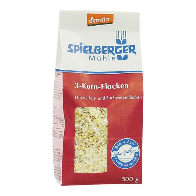 Bio 3-Korn-Flocken 500g - 6er Vorteilspack von Spielberger Mühle
