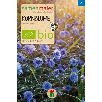 Bio Kornblume blau - Saatgut für zirka 60 Pflanzen