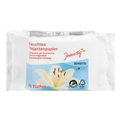 Toilettenpapier feucht Sensit. 70Stück von Jeden Tag