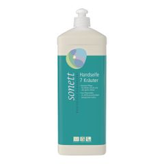 Organic hand soap 7-herbs refill-piece value pack 1000ml - 6-piece value pack from sonett