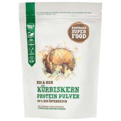 Bio Kürbiskern Protein Pulver roh 350g - vielseitig einsetzbar - sehr hoher Eiweiß-Anteil - Magnesium - Zink - Eisen - veganes Protein Pulver von Schalk Mühle