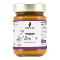 Bio Currypaste Yellow Thai 190g - 6er Vorteilspack von Sanchon