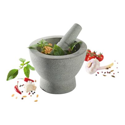 Mörser mit Stössel Granit Durchmesser 17cm von Gefu