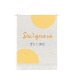 Wandbehang Kinder Dont grow up 48x60cm von David Fussenegger