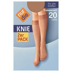 Knie 20den mandel 2er von Nur Die