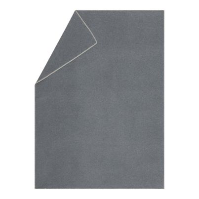 Light Cozy Blanket Solid Color Grey 140x200cm by David Fussenegger