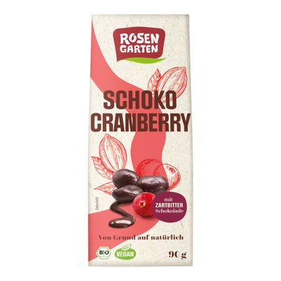 Bio Schoko-Cranberry 90g - 6er Vorteilspack von Rosengarten