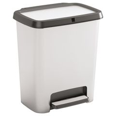 Abfallbehälter silber/schwarz 25000ml von Curver