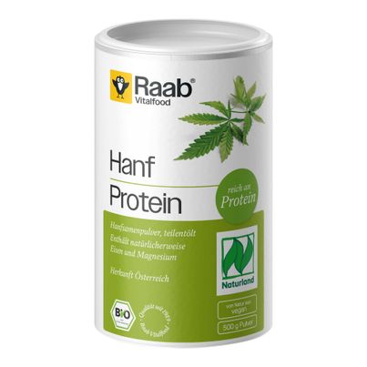Bio Hanf Protein Pulver 500g von Raab Vitalfood