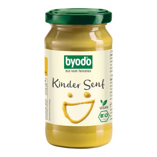 Organic children's mustard 200ml - value pack of 6 from Byodo