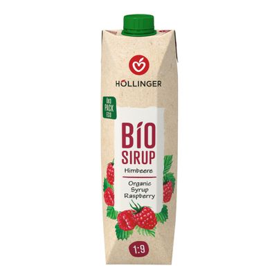 Bio Himbeer Sirup Tetra EW 1000ml - 6er Vorteilspack von Höllinger