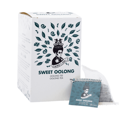 AFRO TEA Sweet Oolong Tee - Premium Schwarztee 15 Stück - 15 handgenähte Teebeutel mit Oloong Tee von AFRO COFFEE