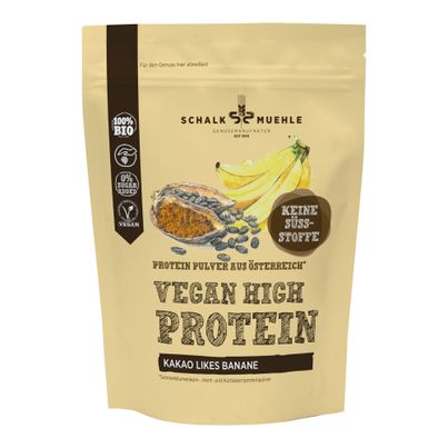 Bio Vegan High Prot. Kakao Banane 200g - 8er Vorteilspack von Schalk Mühle