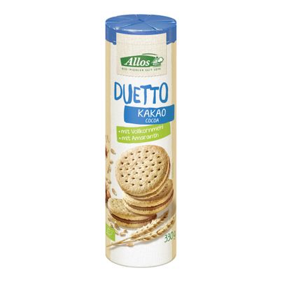 Bio Duetto Doppelkekse 330g - 12er Vorteilspack von Allos