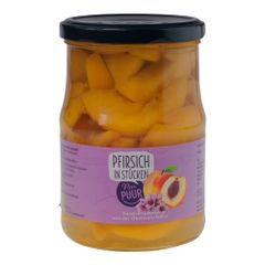 Bio Pfirsiche Stücke 550g - 6er Vorteilspack von Nur Puur