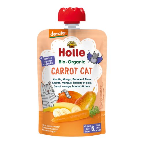 Organic Pouchy Carrot Cat 100g - value pack of 12 from Holle