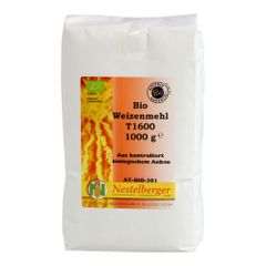 Bio Weizenmehl T1600 1000g von Nestelberger