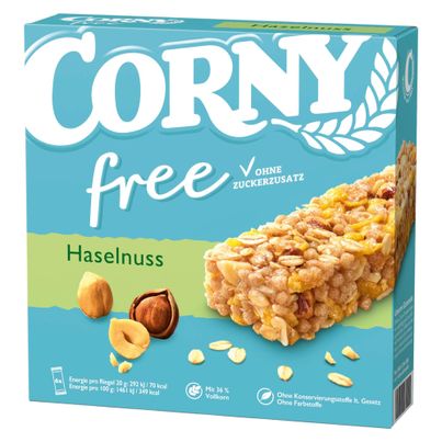 Corny Free Müsliriegel Haselnuss 20g 6 Stück