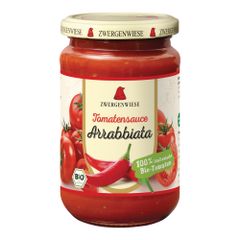 Bio Tomaten Sauce Arrabbiata 340g - 6er Vorteilspack von Zwergenwiese