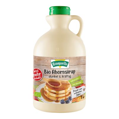 Bio Ahornsirup dunkel Grad C 1000ml von Bioquelle