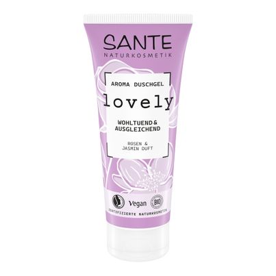 Bio Aroma Duschgel Lovely 200ml - 4er Vorteilspack von Sante