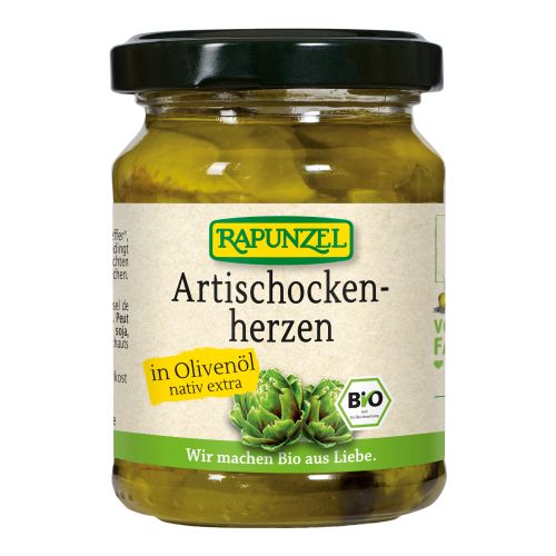 Bio Artischockenherzen in Olivenöl 120g - 6er Vorteilspack von Rapunzel Naturkost