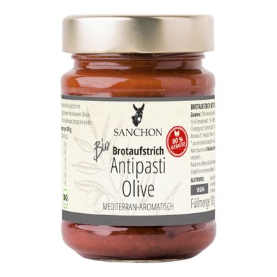 Bio Antipasti Olive 190g - 6er Vorteilspack von Sanchon