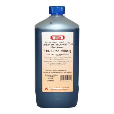 Lebensmittelfarbe rot 1000ml von Wurth