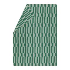 Leichte Kuscheldecke Ellipsa 140 x 200 cm - Tannengrün - GRS zertifiziert - von David Fussenegger